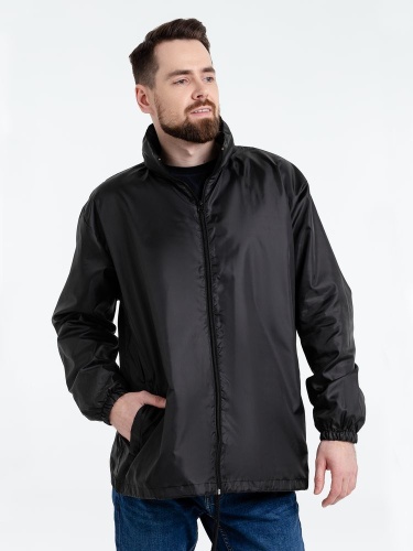 Ветровка унисекс Shift, черная фото 6