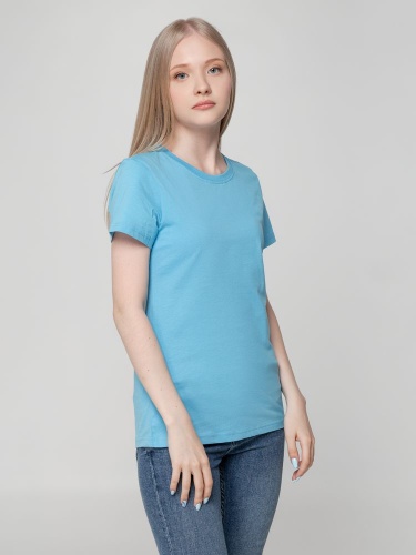 Футболка женская T-bolka Lady, голубая фото 6