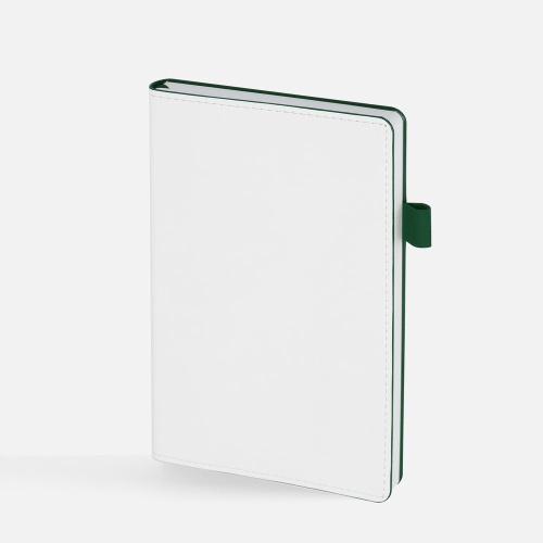 Ежедневник White Shall, недатированный, бело-зеленый фото 2