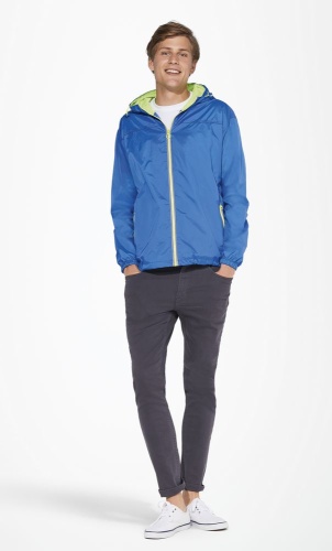 Ветровка Skate, темно-синяя с ярко-синим фото 6