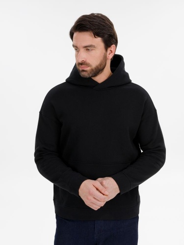 Худи оверсайз унисекс Snuggie, черное Худи оверсайз унисекс Snuggie, черное