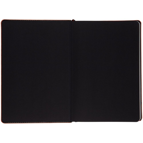 Ежедневник Alanis, недатированный, черный с красным фото 4