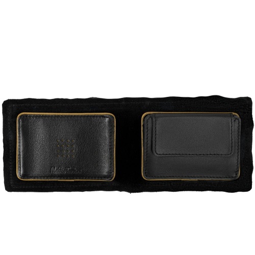 Кошелек Partinico, черный с золотистым фото 4 Кошелек Partinico, черный с золотистым фото 4