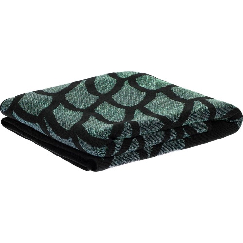 Плед Serpentica, черный с люрексом фото 3 Плед Serpentica, черный с люрексом фото 3