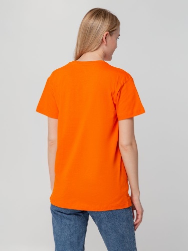 Футболка унисекс T-bolka 140, оранжевая фото 10