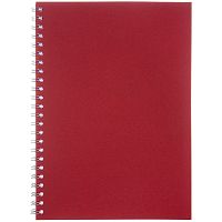 Блокнот Salvador в клетку, красный