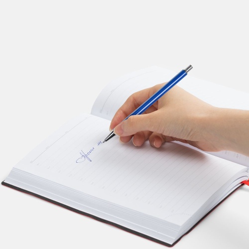 Ручка шариковая Slim Beam, ярко-синяя фото 2 Ручка шариковая Slim Beam, ярко-синяя фото 2