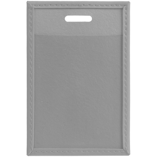 Чехол для пропуска Shall, серый фото 3