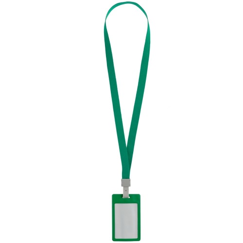 Карман для пропуска с лентой Staff, зеленый фото 4