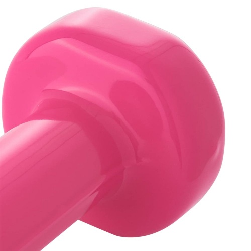 Гантель Heracles 1 кг, розовая фото 4