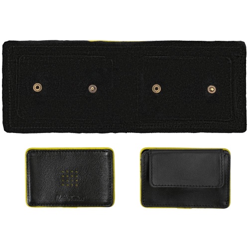 Кошелек Partinico, черный с желтым фото 5 Кошелек Partinico, черный с желтым фото 5