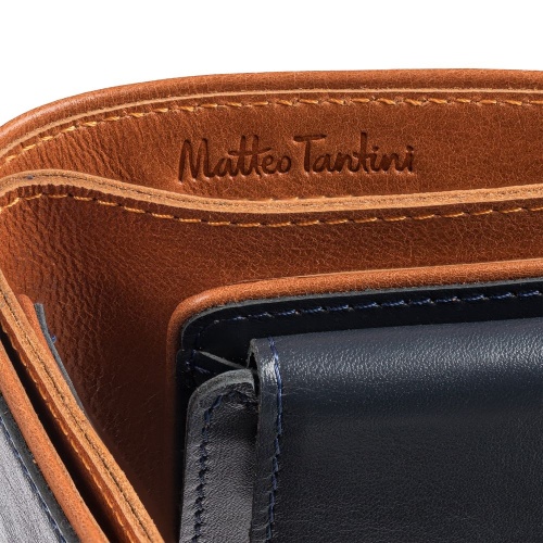 Портмоне Kalsa Palermo, синее фото 6 Портмоне Kalsa Palermo, синее фото 6