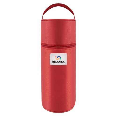 Термос Relaxika Duo 1200 в чехле, стальной фото 4