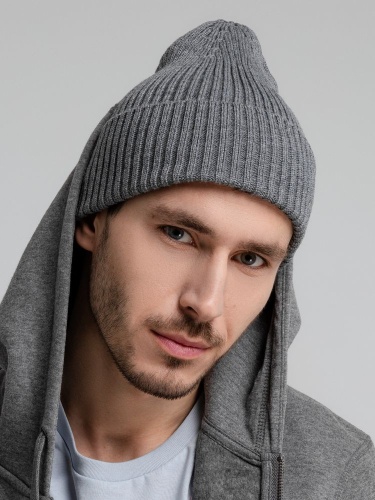 Шапка Stout, серый меланж фото 8 Шапка Stout, серый меланж фото 8