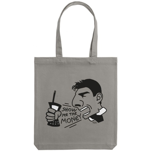 Холщовая сумка Show Me The Money, серая фото 3