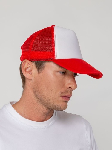 Бейсболка Sunbreaker, красная с белым фото 9 Бейсболка Sunbreaker, красная с белым фото 9