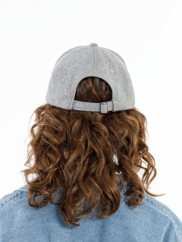 Бейсболка Woolridge, серый меланж фото 6