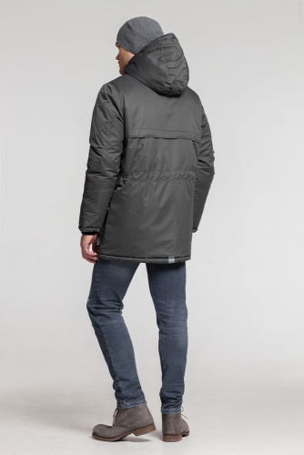 Парка мужская Elvegust, серая фото 12 Парка мужская Elvegust, серая фото 12
