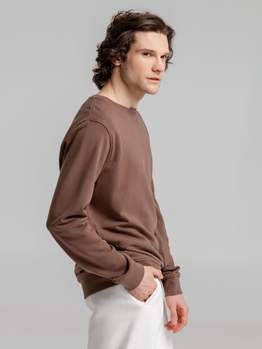 Свитшот унисекс BNC Inspire (Organic), коричневый (мокко) фото 7