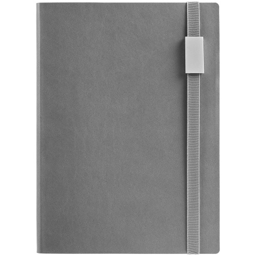 Ежедневник Vivian Metal, недатированный, серый фото 2