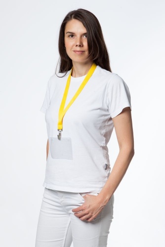 Лента для бейджа Neckband, желтая фото 5 Лента для бейджа Neckband, желтая фото 5