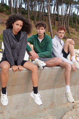 Толстовка унисекс Carter, черный меланж фото 3