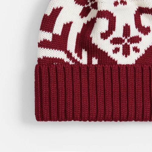 Шапка Wintertude, красная с белым фото 2 Шапка Wintertude, красная с белым фото 2