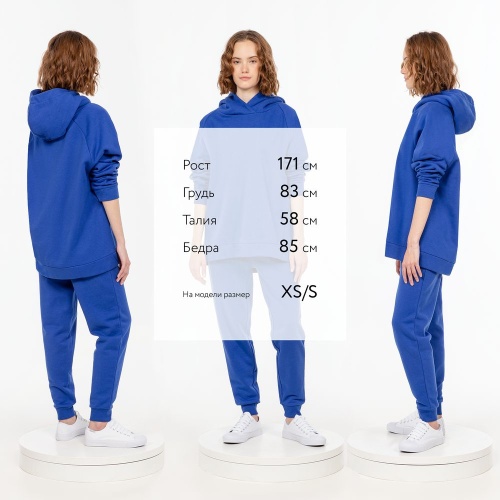 Худи унисекс H1, синее фото 3 Худи унисекс H1, синее фото 3