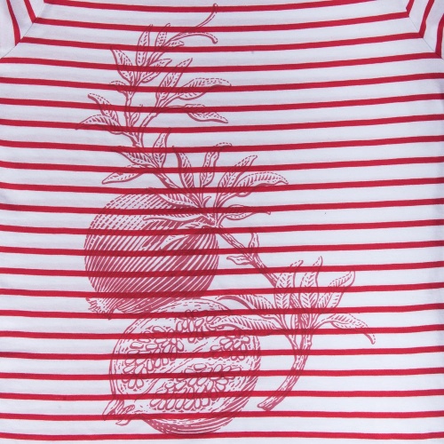 Футболка женская Grand Granat, белая с красным фото 4