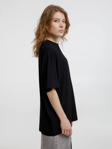 Футболка оверсайз унисекс Lavinia, черная фото 3