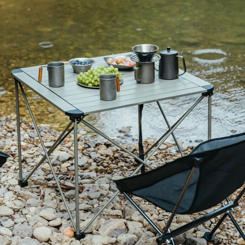 Стол Yamami L03 складной, серый фото 3