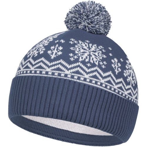 Шапка Elnik, серая с молочно-белым фото 2 Шапка Elnik, серая с молочно-белым фото 2