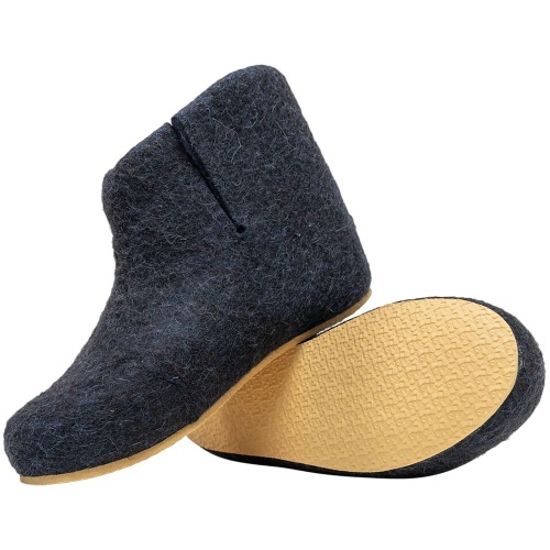 Домашние валенки Wild, темно-синие (клякса) фото 3