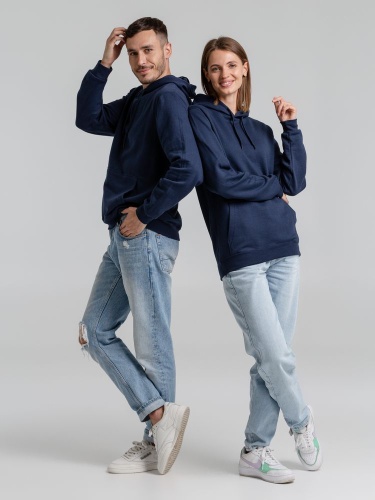 Толстовка с капюшоном Snake II темно-синяя фото 10