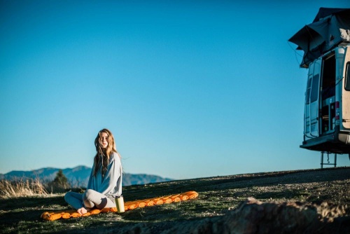 Надувной коврик Insulated Static V Lite, оранжевый фото 10