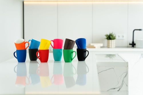 Кружка Good Morning с покрытием софт-тач, серая фото 4 Кружка Good Morning с покрытием софт-тач, серая фото 4