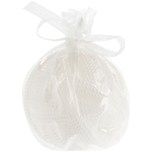 Свеча Kniteam, клубок, белый фото 2