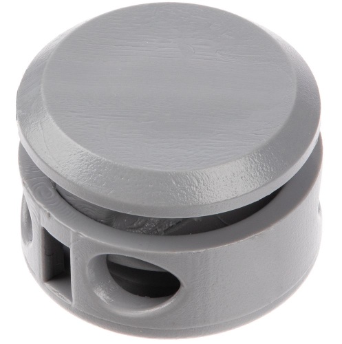 Двойной фиксатор для шнура Brоgy, серый Двойной фиксатор для шнура Brоgy, серый