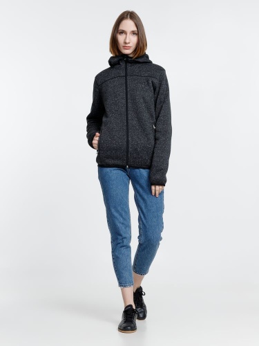 Куртка с капюшоном унисекс Gotland, черная фото 5