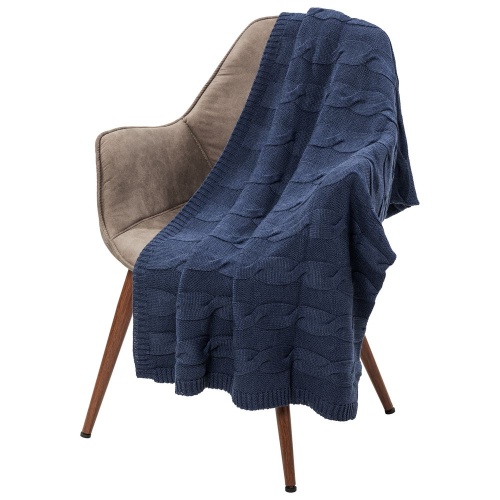 Плед Stille, синий меланж фото 3 Плед Stille, синий меланж фото 3