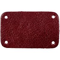 Лейбл кожаный Beta, S, красный