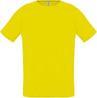 Футболка унисекс Sporty 140, лимонно-желтая