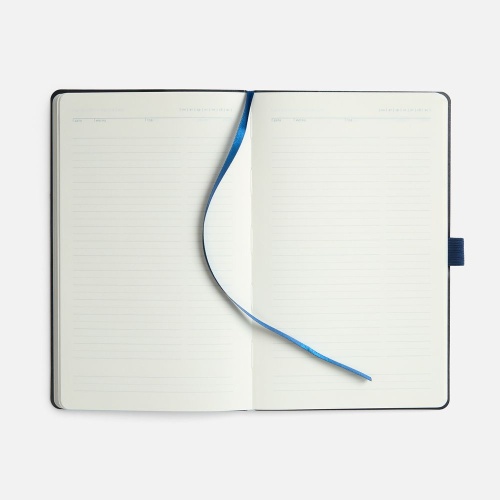 Ежедневник Lungo, недатированный, темно-синий фото 4