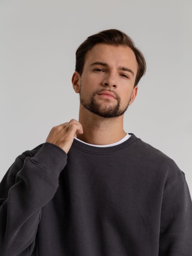 Свитшот унисекс King, темно-серый фото 7