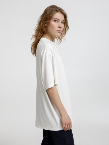 Футболка оверсайз унисекс Lavinia, белая фото 3 Футболка оверсайз унисекс Lavinia, белая фото 3