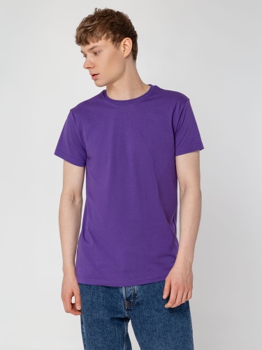 Футболка унисекс T-Bolka 160, фиолетовая фото 7