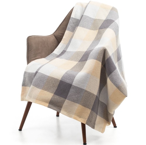 Плед London XL, серо-бежевый фото 5 Плед London XL, серо-бежевый фото 5