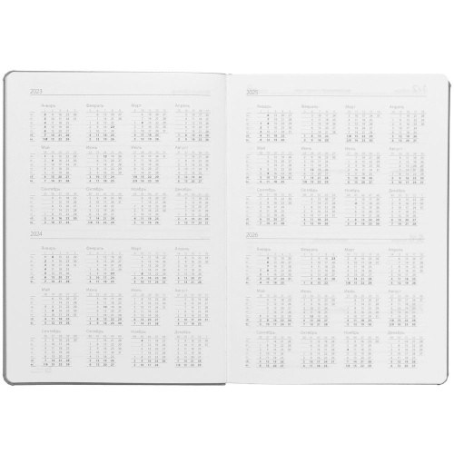 Ежедневник Must Metal, датированный, серый фото 6