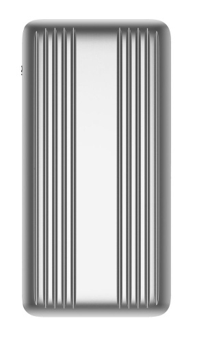 Металлический аккумулятор Hard Ridge, 10000 мАч, серебристый фото 3