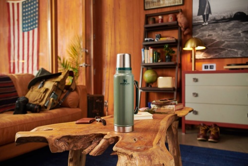 Термос Stanley Classic 1000, черный фото 4